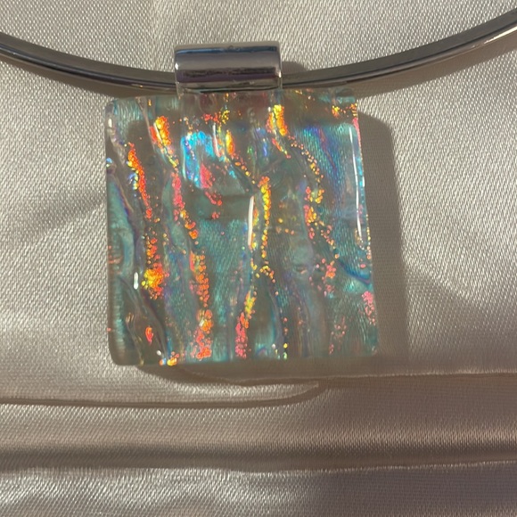 Made in Perdido key florida these are a treasure! Silver color with sea glass - Picture 3 of 3